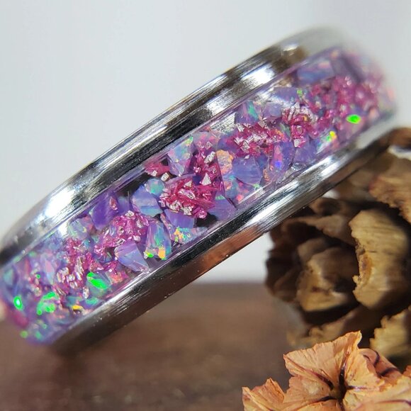 "French Garden" with Amethyst de France & Purple Opal - Picture 5 of 9